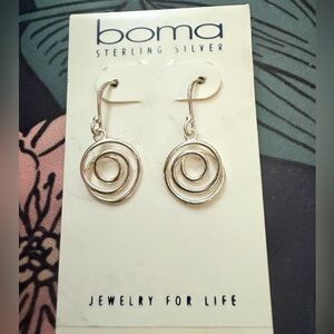 Boma Sterling Silver Spiral Earrings
